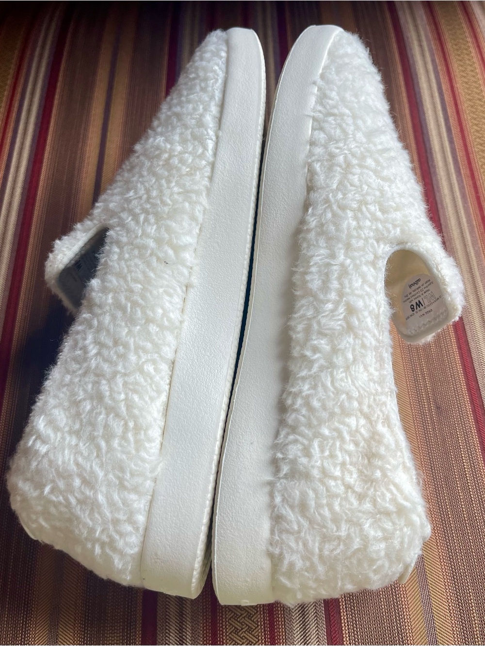 NEW ALLBIRDS SUPER SOFT ZQ MERINO WOOL LOUNGER FLUFFS SLIP-ON SIZE 8 WHITE - Picture 11 of 17